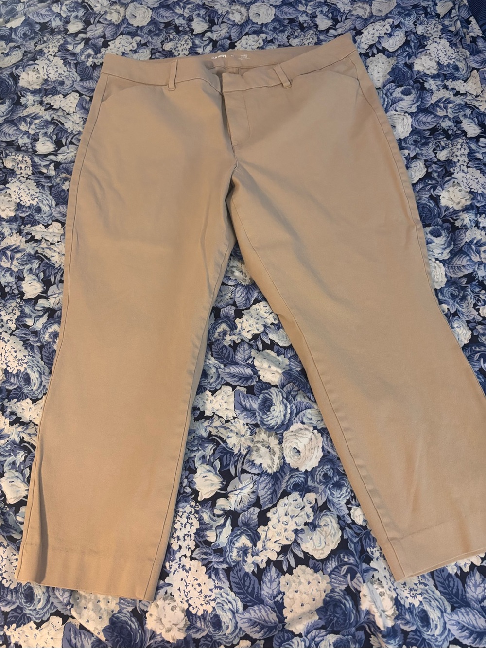 Old Navy Khaki High-Rise Pixie Pants